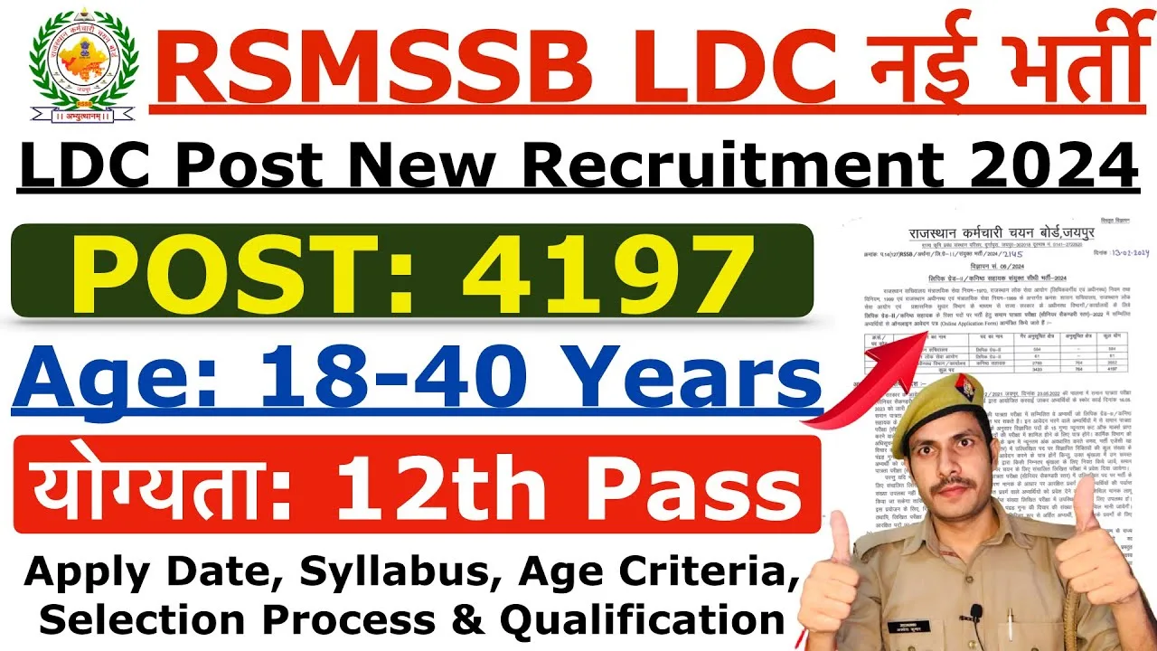 RSMSSB Recruitment 2024